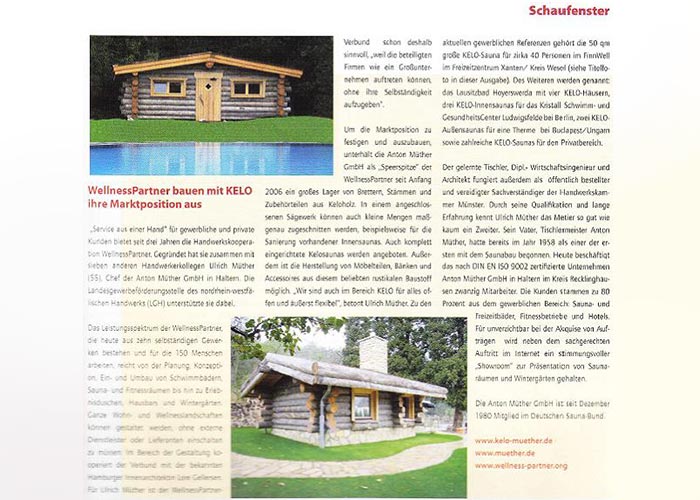 Kelo-Saunas, Aussensauna, Blockbohlensauna, Massivholzsauna vom Saunabauer